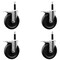 Service Caster 6'' Phenolic Swivel 3/4'' Expanding Stem Caster Set Total Lock Brake, 4PK SCC-EXTTL20S615-PHS-34-4 - alternate 1